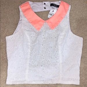 Lf Paper Heart Collard top